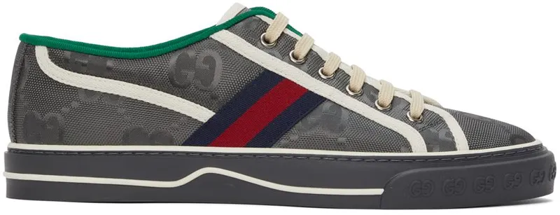 Gucci Grey Off The Grid ‘Gucci Tennis 1977’ Sneakers (628709 H9H70)
