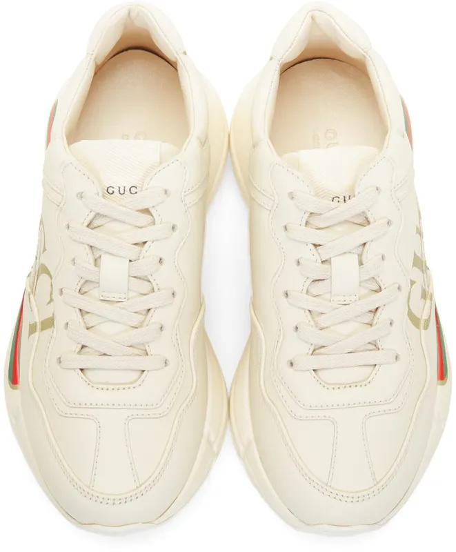 Gucci Off-White Vintage Logo Rhyton Sneakers (528892 DRW00)