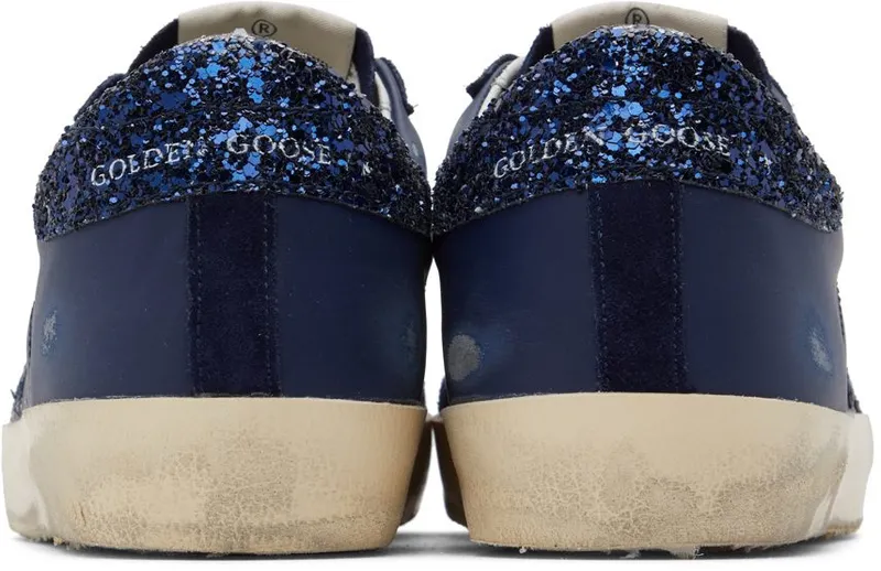 Golden Goose SSENSE Exclusive Navy Super-Star Classic Sneakers (GWF00101.F003599.50100)