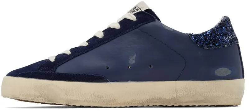 Golden Goose SSENSE Exclusive Navy Super-Star Classic Sneakers (GWF00101.F003599.50100)