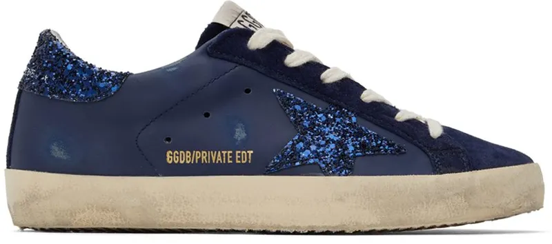 Golden Goose SSENSE Exclusive Navy Super-Star Classic Sneakers (GWF00101.F003599.50100)