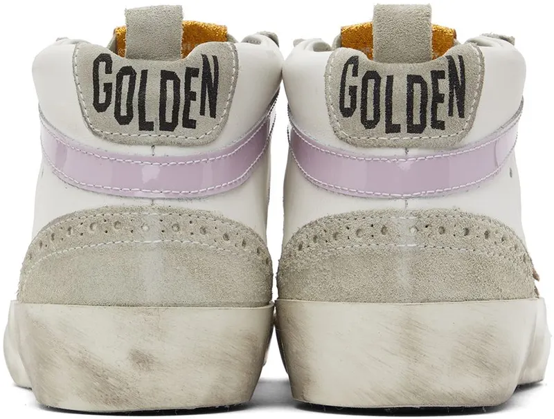 Golden Goose SSENSE Exclusive White & Gray Mid Star Classic Sneakers (F00122.F001212.80903)