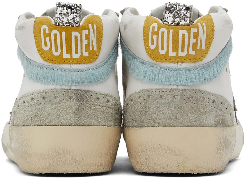 Golden Goose SSENSE Exclusive White & Gray Mid Star Classic Sneakers (GWF00122.F003602.81883)