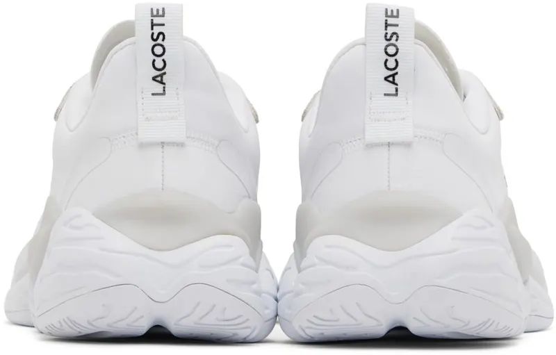 Lacoste White Aceshot Sneakers (43SMA0013)