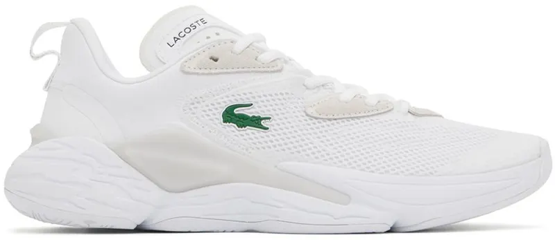 Lacoste White Aceshot Sneakers (43SMA0013)