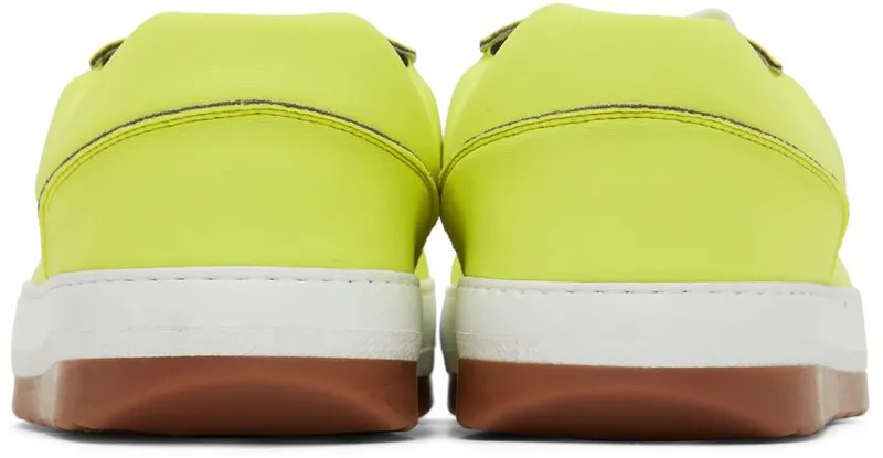 Sunnei Yellow Neoprene Dreamy Low-Top Sneakers (MSHOXSNK002)
