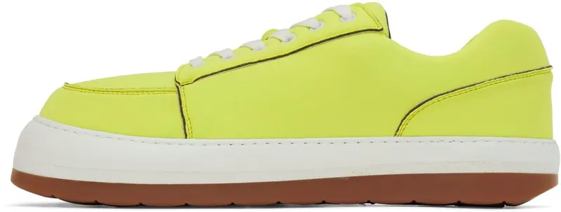 Sunnei Yellow Neoprene Dreamy Low-Top Sneakers (MSHOXSNK002)
