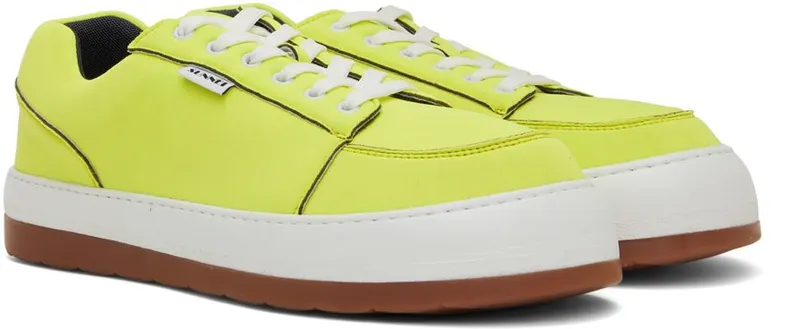 Sunnei Yellow Neoprene Dreamy Low-Top Sneakers (MSHOXSNK002)