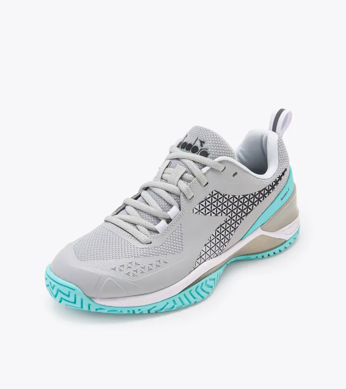 Diadora Blushield Torneo 2 W Ag Silver Dd / Black / Aruba Blue (101.179503_D0686)