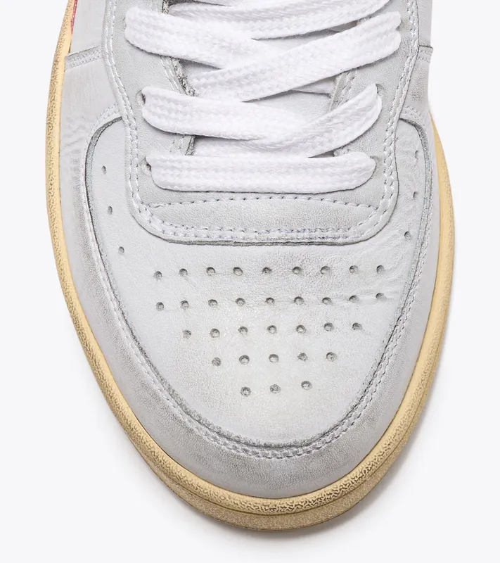 Diadora Mi Basket Used White / Coral (201.158569_C6287)