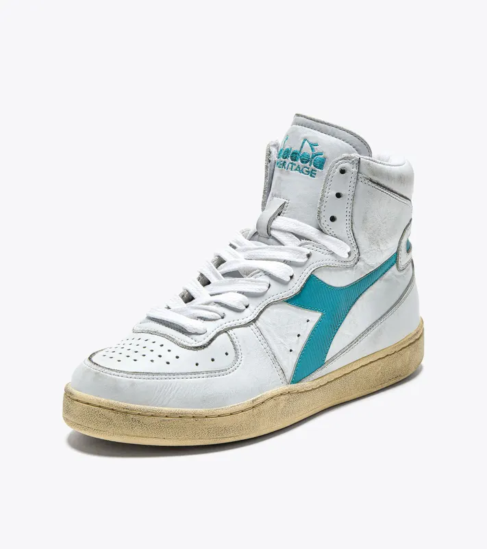 Diadora Mi Basket Used White / Aqua (201.158569_D0691)