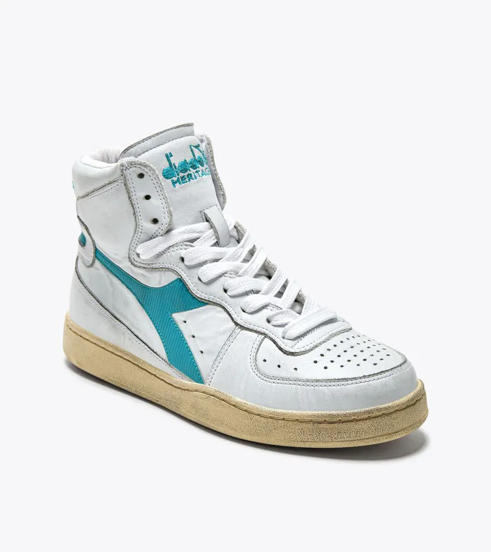 Diadora Mi Basket Used White / Aqua (201.158569_D0691)