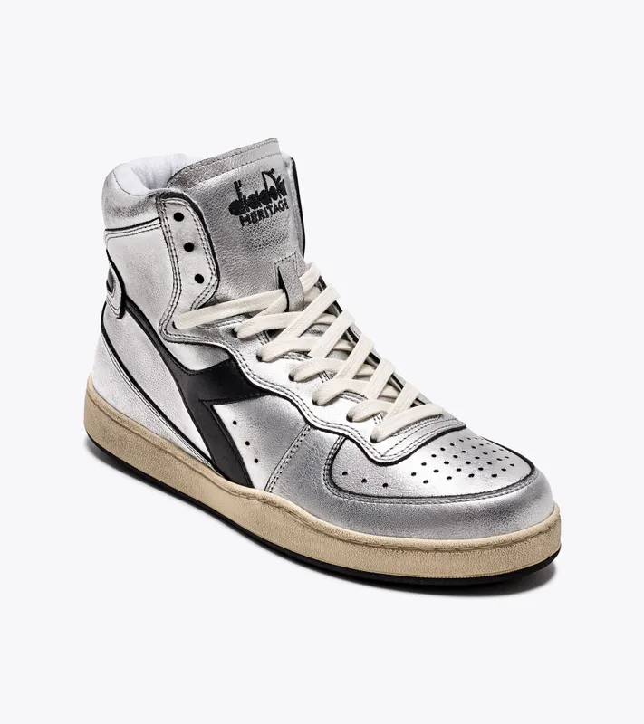 Diadora Mi Basket Silver Used W Silver Metallized / Black (201.176694_C4702)