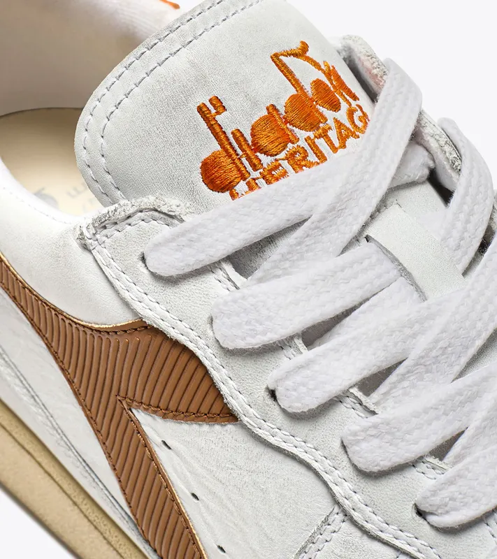 Diadora Mi Basket Low Used White / Caramel (201.179043_C9344)