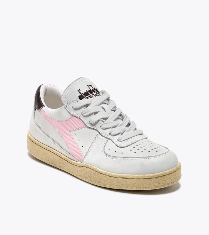 Diadora Mi Basket Low Used White / Parfait Pink (201.179043_D0807)