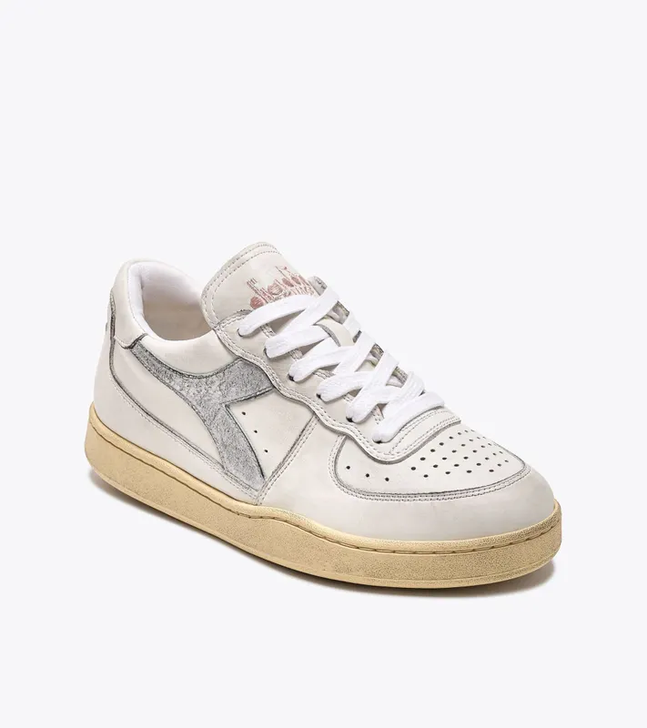Diadora Mi Basket Low Silver Wn White / Silver .. (201.181013_C0516)