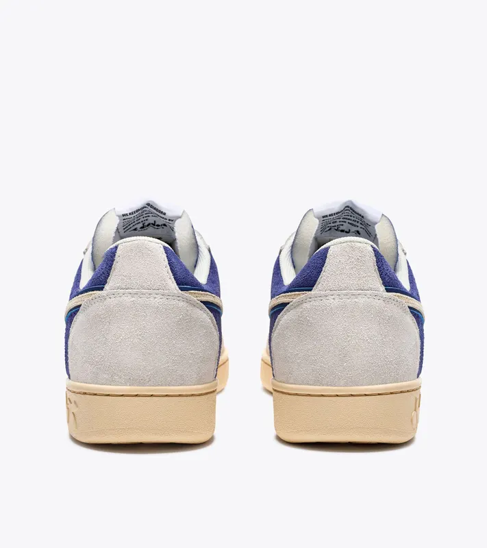 Diadora Magic Basket Low Suede Leather White / Blue Eyes (501.178565_C5753)