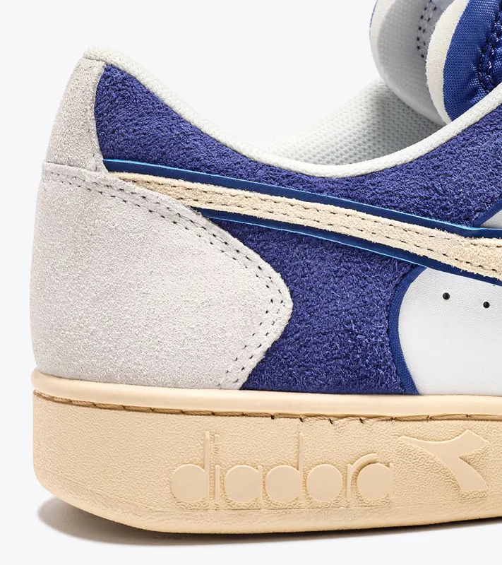Diadora Magic Basket Low Suede Leather White / Blue Eyes (501.178565_C5753)