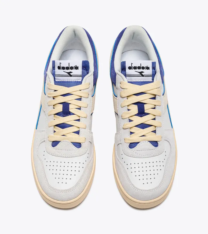 Diadora Magic Basket Low Suede Leather White / Blue Eyes (501.178565_C5753)