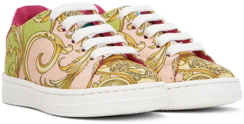 Versace Baby Multicolor Barocco Goddess Sneakers (1003554_1A03797_5G260)