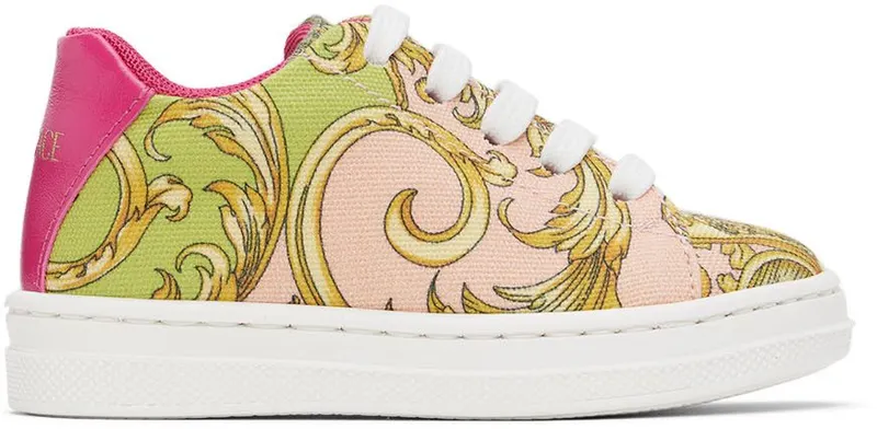 Versace Baby Multicolor Barocco Goddess Sneakers (1003554_1A03797_5G260)