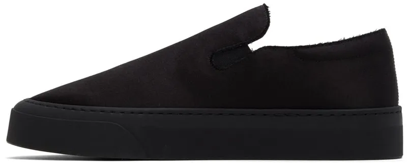 The Row Black Marie H Low-Top Sneakers (F1179-W326)