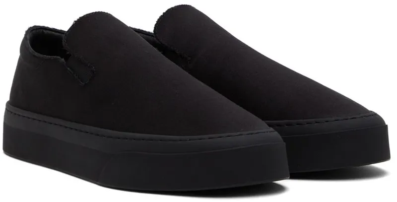 The Row Black Marie H Low-Top Sneakers (F1179-W326)
