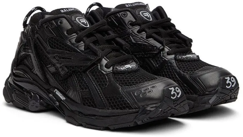 Balenciaga Black Runner Sneakers (656063 W3RA1)