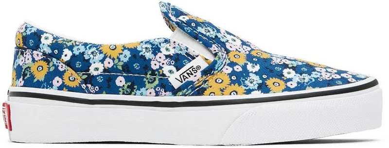 Vans Kids Blue Classic Slip-On Sneakers (VN0A7Q5GAS21)