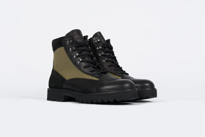 Maharishi x Fracap Jungle Boot Vibram “Black/Olive” (9667-BLKOLV)