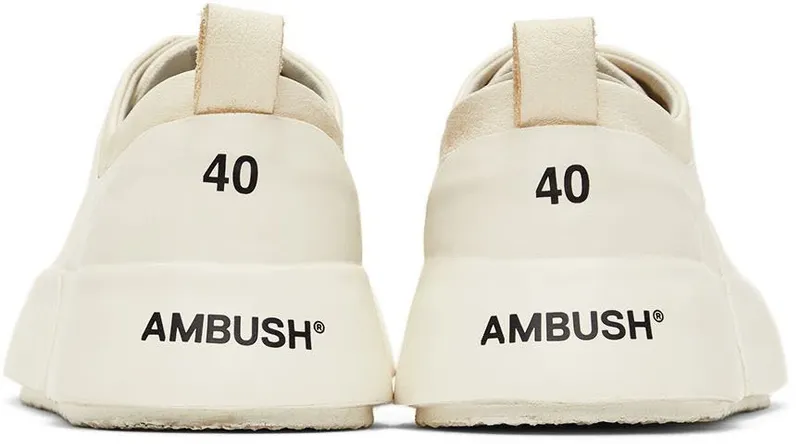 AMBUSH Off-White Leather Sneakers (BWIA002S22MAT0010100)