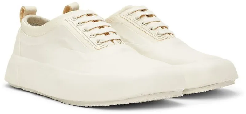 AMBUSH Off-White Leather Sneakers (BWIA002S22MAT0010100)