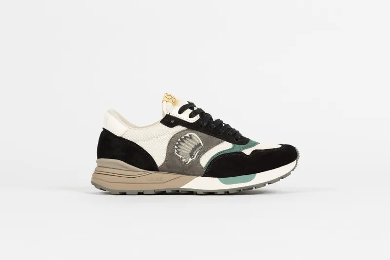 VISVIM Roland Jogger “Black/White / Emerald” (0122201001005-BLK)