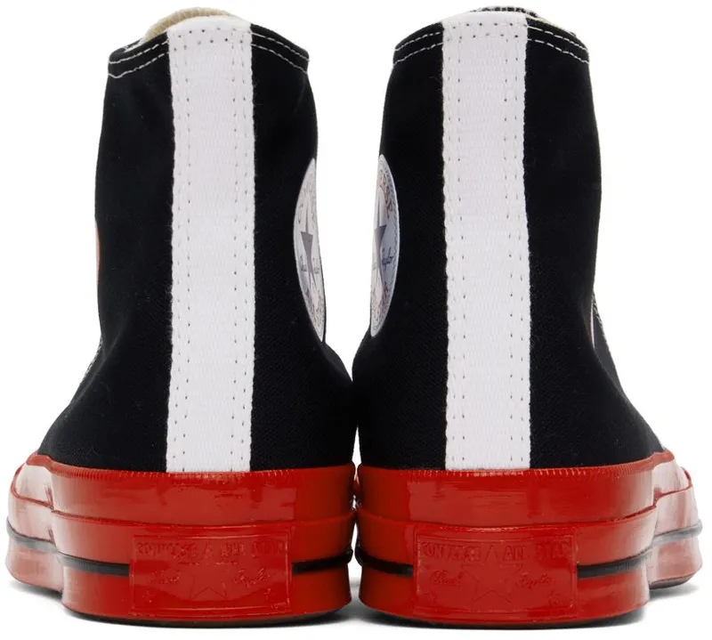 Comme des Garçons Play Off-White Converse Edition Chuck 70 High-Top Sneakers (P1K124)