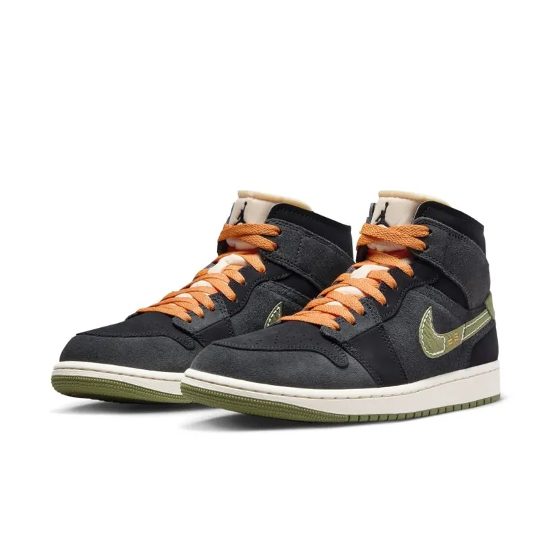 Air Jordan 1 Mid SE Craft ‘Anthracite Light Olive’ (FD6817-003)
