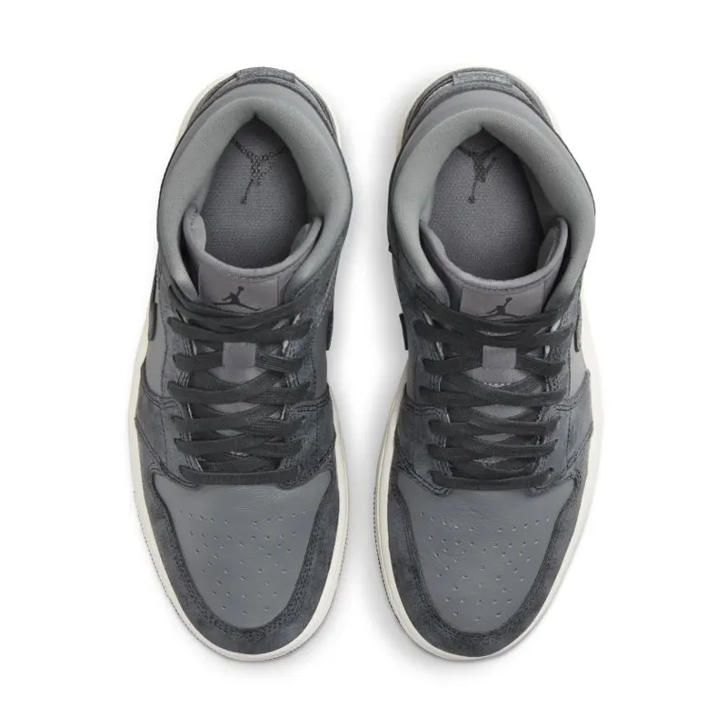 Air Jordan 1 Mid WMNS ‘Distressed Smoke Grey’ (FJ3448-001)