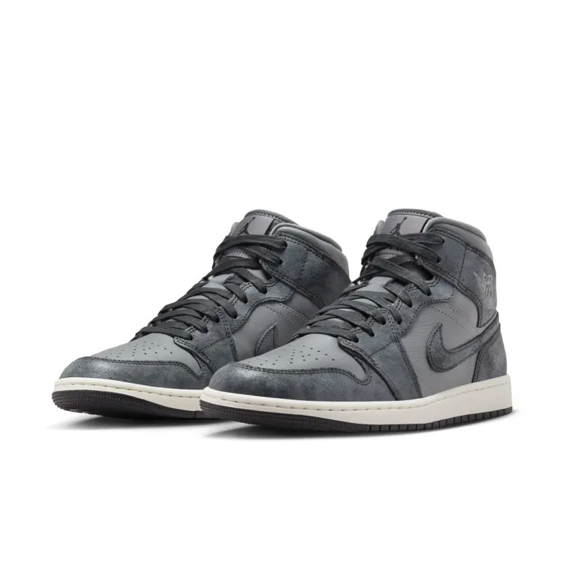 Air Jordan 1 Mid WMNS ‘Distressed Smoke Grey’ (FJ3448-001)