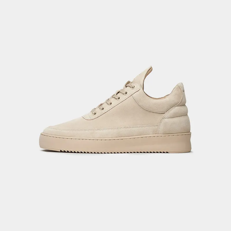 Filling Pieces Low Top Suede All Beige