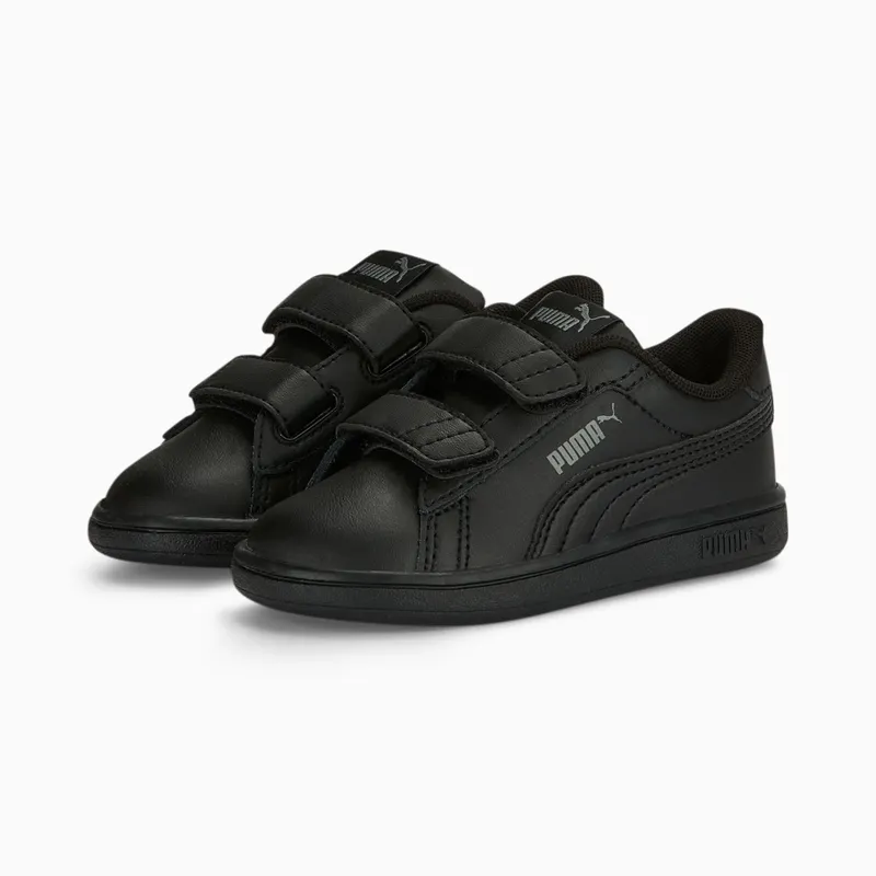 Puma Smash 3.0 leren V Grijs/Zwart (392034-01)