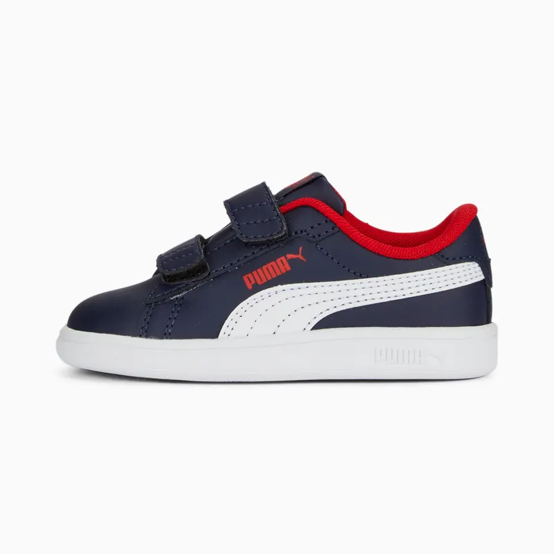 Puma Smash 3.0 leren V Wit/Blauw/Rood (392034-04)