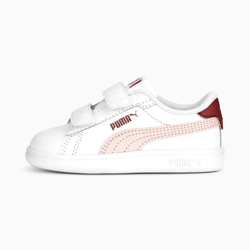 Puma Smash 3.0 leren V Wit/Roze (392034-07)