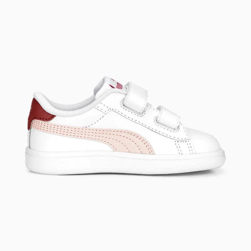 Puma Smash 3.0 leren V Wit/Roze (392034-07)