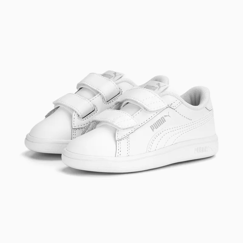 Puma Smash 3.0 leren V Wit/Grijs (392034-02)
