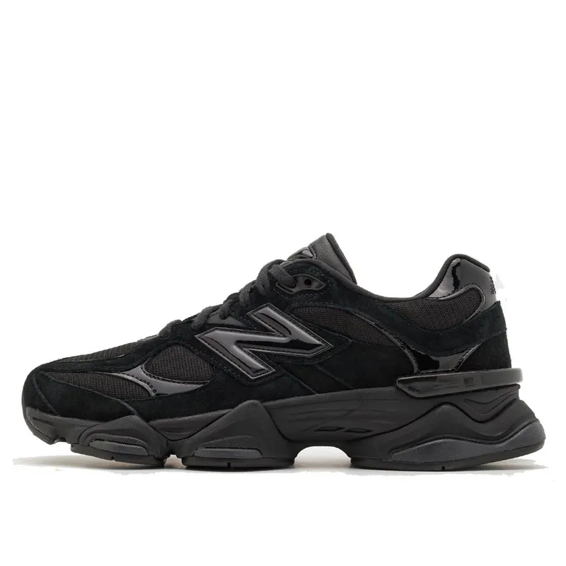 New Balance 9060 Triple Black Suede Patent (U9060ZBO)
