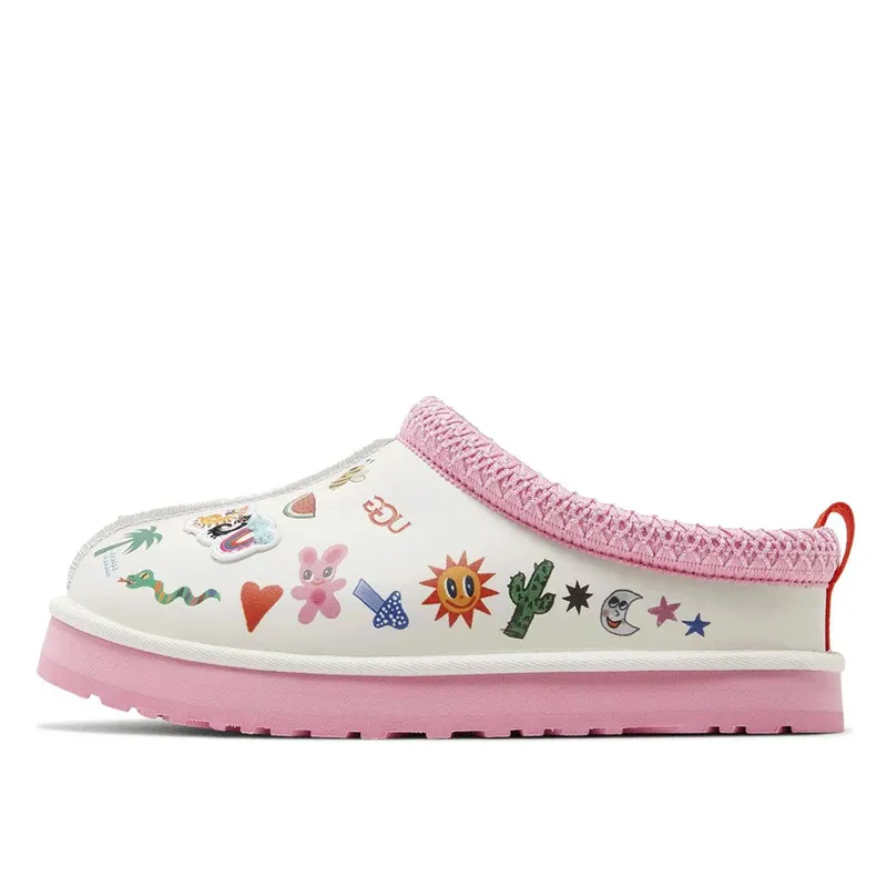 UGG Tazz Slipper KIDS Humberto Cruz Pop Sketch (1154433K-WHT)