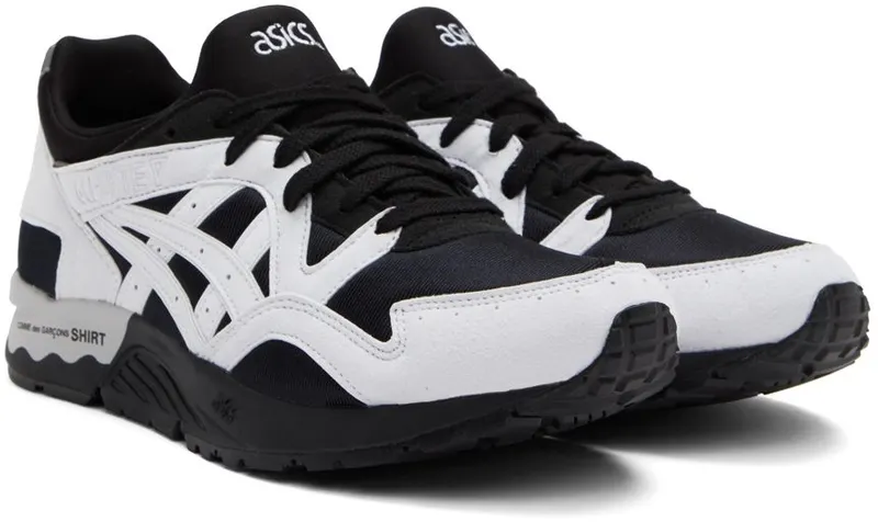 Comme des Garçons Shirt Black & White Asics Edition Gel-Lyte V Sneakers (FI-k102-1)