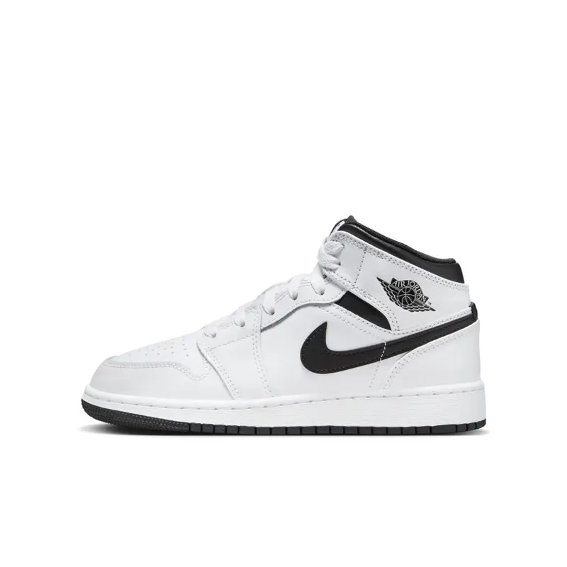 Air Jordan 1 Mid GS White Black (DQ8423-132)