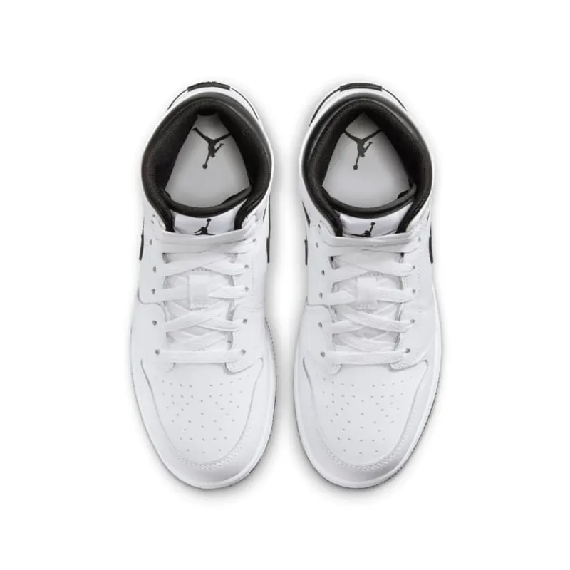 Air Jordan 1 Mid GS White Black (DQ8423-132)