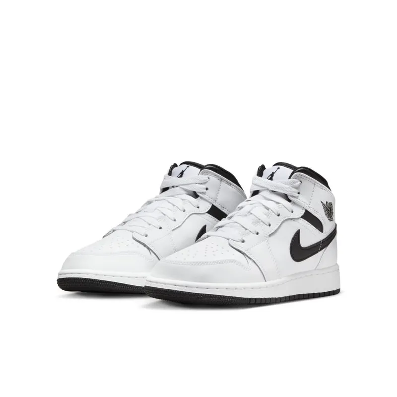 Air Jordan 1 Mid GS White Black (DQ8423-132)