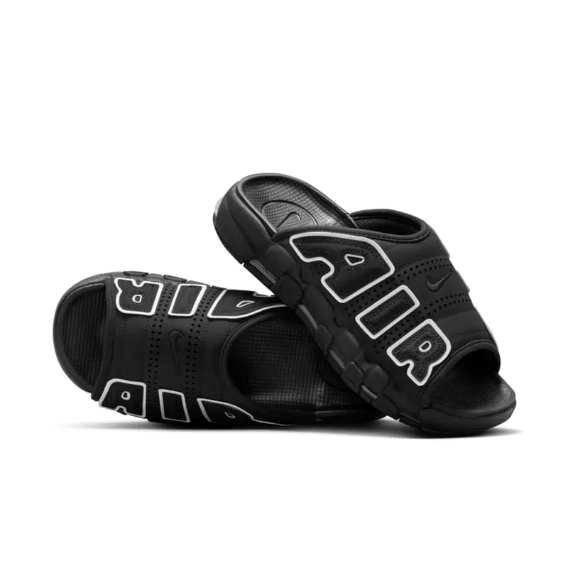 Nike Air More Uptempo Slide ‘Black White’ (DV2137-001)